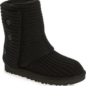 Black Knit Ugg Boots
